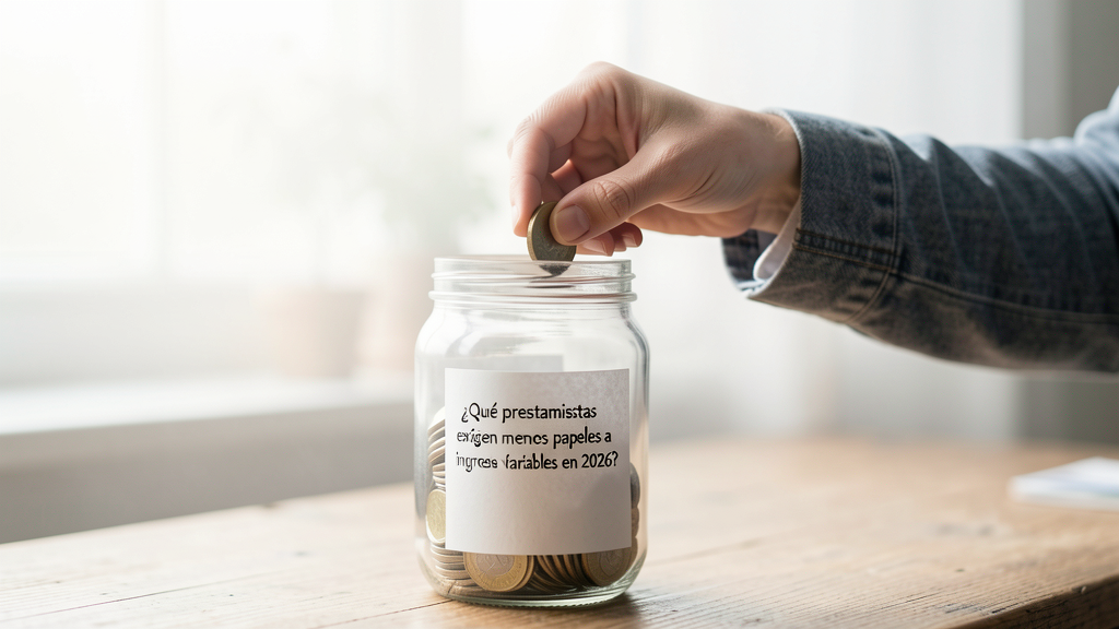 Detalle fotográfico relacionado con ¿Qué prestamistas exigen menos papeles a freelancers con ingresos variables en 2026?